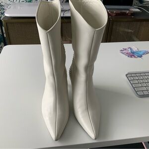 Anine Bing White Heeled Boots